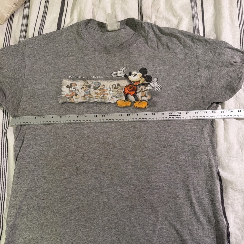 VTG 90s Disney Mickey Mouse Through The Years Rare Vintage Disneyland Shirt M-L